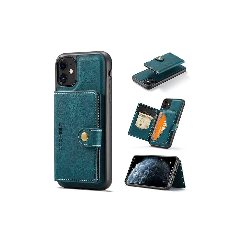 Compatible With Iphone 11 - Stylish And Smart Case With Card Slot Green 9499224100763