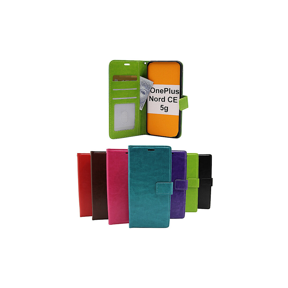 Crazy Horse Wallet Compatible With Oneplus Nord Ce 5G Green 9499224101012