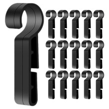 Jibingyi 30pcs Hard Hat Light Clip Hard Hat Flashlight Clip Safety Glasses Clip Clamp For Hard Hat