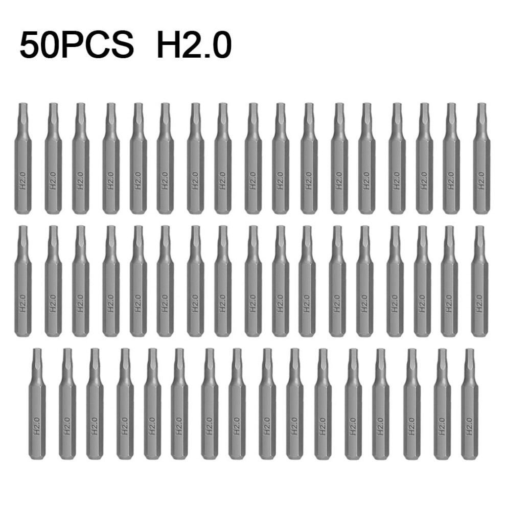 50Pcs 4Mm Small Hex Shank Screwdriver Bits Set Hexagon Socket Batch Head Tools 9499224101326