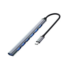 7 in 1 USB Hub Laptop Docking Station Plug and Play 7 in 1 Docking Station Type C to USB