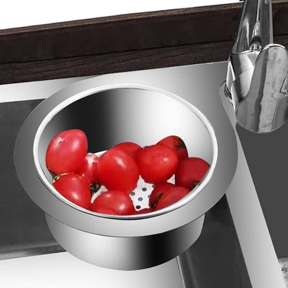 Hariumiu Kitchen Sink Drain Basket Swan Rack, Triangular Stainless Steel Filter For Food Debris, Hangs On Faucet, Compatible With Standard Sinks 9499224102279