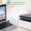 SUSUchens USB Bluetooth-compatible 5.0 Adapter Audio Transmitter Receiver for Computer PC Printer Black Adapter + Disk 1
