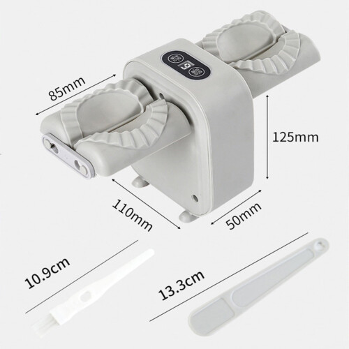 Jacenvly Electric Double Head Dumpling Maker, Fully Automatic Kitchen Mould Machine compatible with household use 1