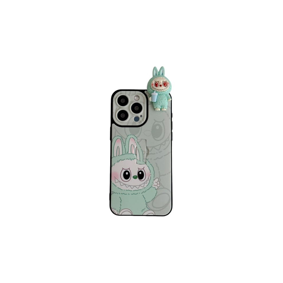 Iabubu Monsters 3D Case: Rabbit Design With Stand, Fits Compatible With Iphone 11 To 16 Series And So On (Green) Compatible With Iphone13promax T3 Green 9499224100749