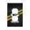 Packers Switching Lights Single Leather Roman Frame Switch Panel Wall Panel Single Double/Pull Light Switch 1