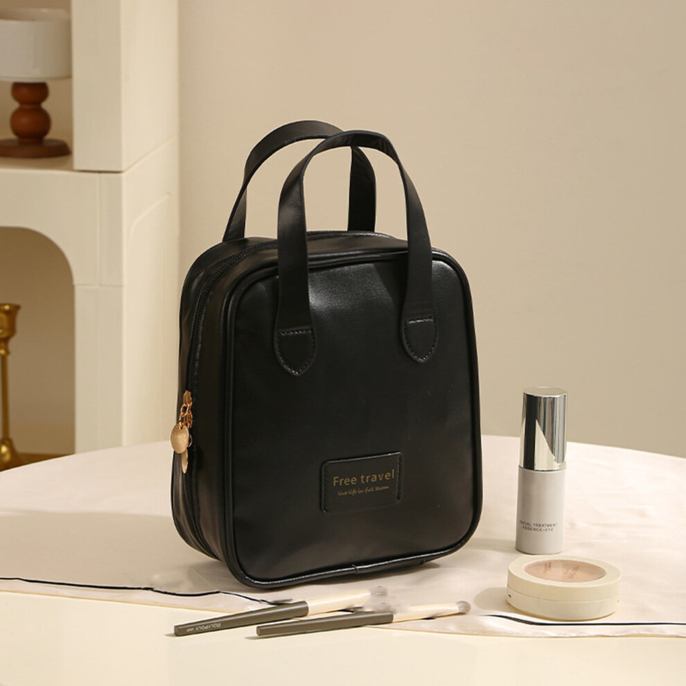 Gnobogi Handheld Makeup Bag, Large Capacity & Luxurious Feel, Portable Cosmetic Storage for Travel, Winter Clearance & Fall Savings