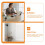 2 Pcs Video Camera Wireless House Cameras inside for Home High Definition Night Vision 2