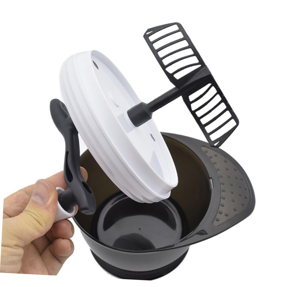 Hair Dye Mixing Bowl with Lid  Reusable Plastic Hair Color Mixing Bowl for Salon and Home Use