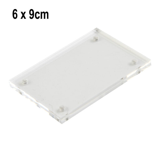Acrylic Photo Frames, Double Sided Magnetic Picture Frame, Desktop Frameless Postcard Display