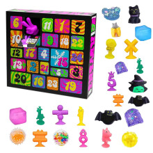 Nee Doh Squishmas Advent Calendar 2024, 24 Day Squishies Christmas Countdown Calendar with 24 Piece Mini Squeeze Tοys Xmas Gift (1 pcs)