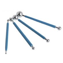 4 Pcs Stainless Steel Cake Decorating Balls Tool Decoration Pressed Flowers