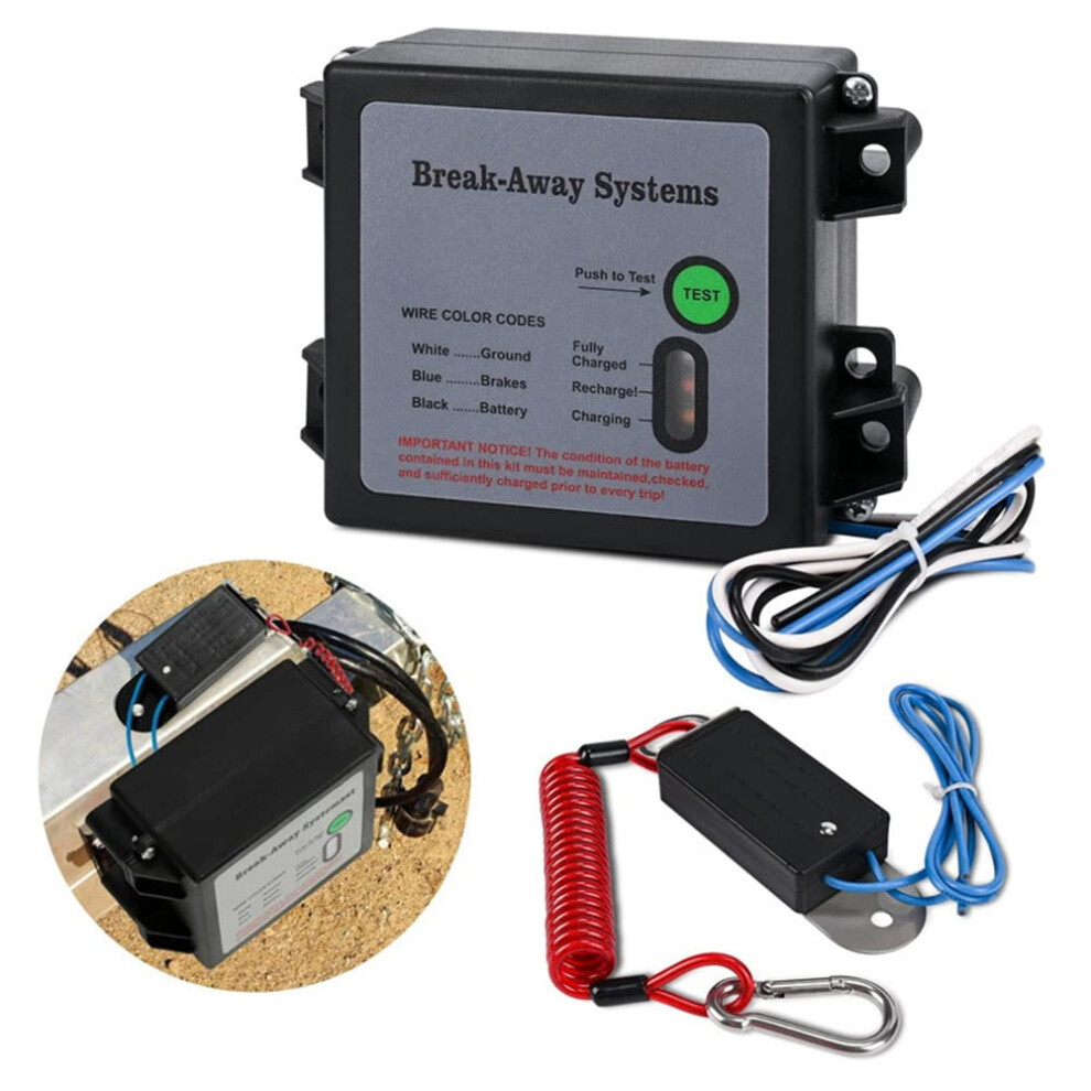 Trailer Brakes Breakaway Kit Switch Led Test Electric Breakaway Light 9180479470137