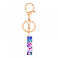 1PCS Keychain Multicolor Letter A - Z Initial Letter Resin KI
