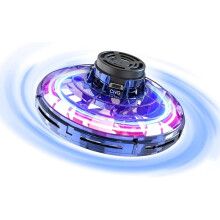 Hand Operated UFO Drone - Mini Free Flight Flying Toy for Kids & Adults, Indoor Outdoor Creative Fun