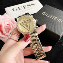 Guess Stainless Steel Rhinestone Watch Casual Quartz Watch Elegant Accessories Gift for Girlfriend Mom Wife 1