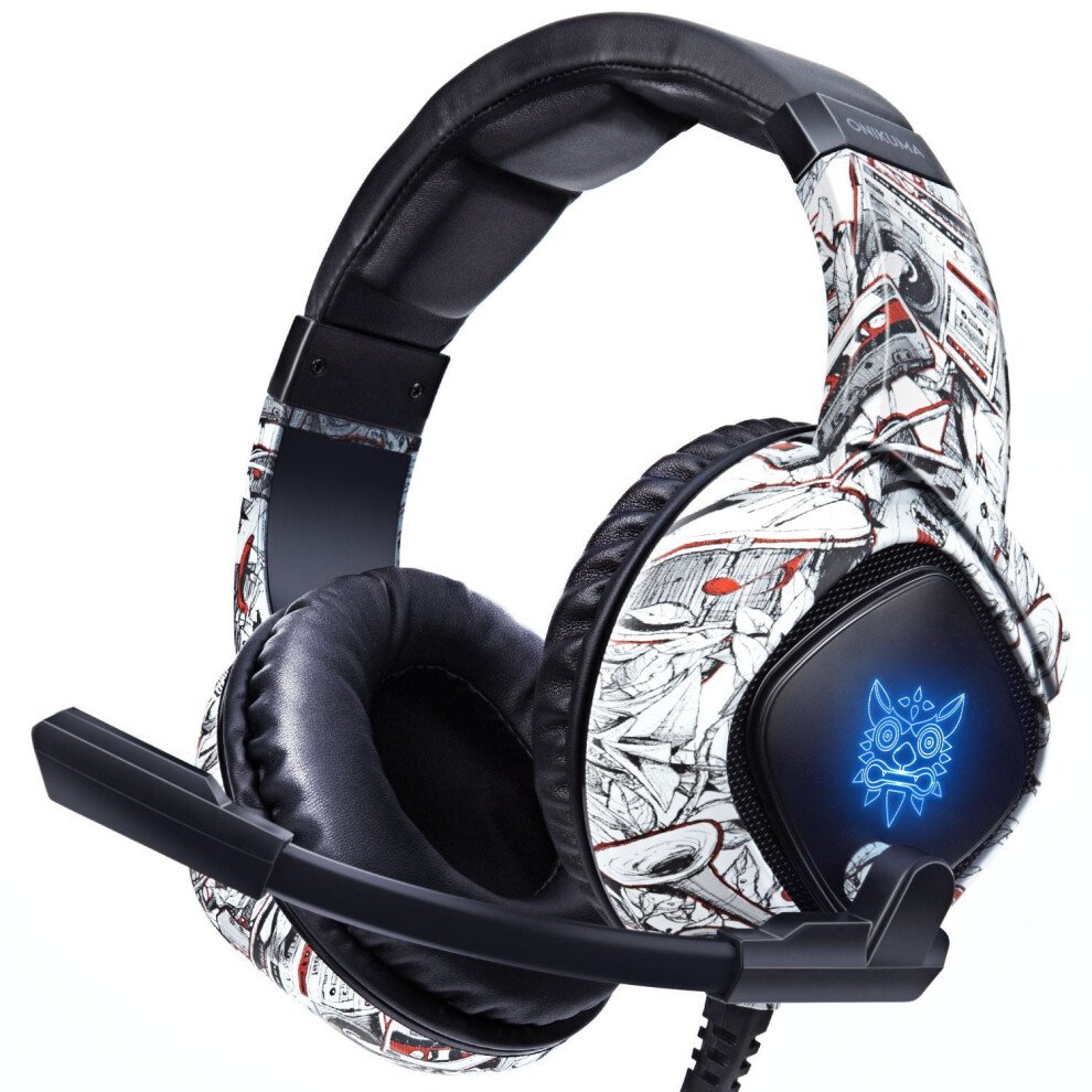 Onikuma K19 Gaming Headset With Mic, Noise Cancelling Surround Sound, Compatible With Ps4 Ps5 Xbox, Pc, Mac 9557311154843