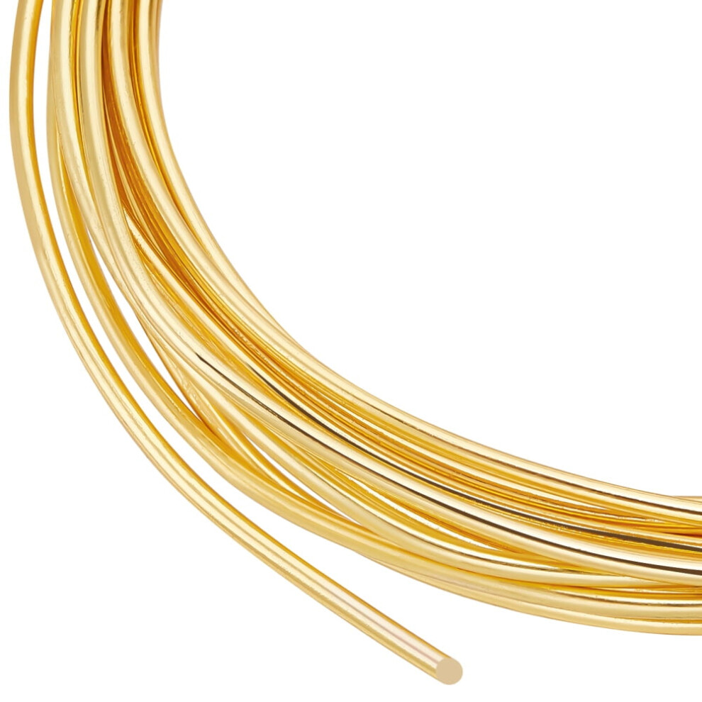 Brass Wire Round Golden 15 Gauge 1.5Mm About 9.84 Feet(3M) Per Bundle 9557311154638