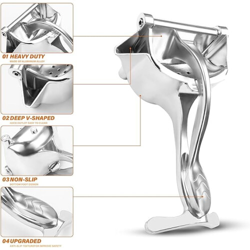 Heavy Duty Manual Fruit Juicer Press Lemon Orange Citrus Extractor Juicer Middle-Sized 1
