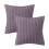 Phantoscope 18" x 18" Modern, Contemporary, Transitional Black Plaid Polyester Throw Pillow , ( 2 Count) 2