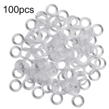 Yannee 11mm Clear Plastic Roman Blind Curtain Rings Vertical Blinds Curtain Parts