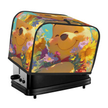 Winnie The Pooh Toaster Cover 2 Slice, Bread Dust Cover & Fingerprint Protection-Polyester, Kitchen Small Appliance Covers