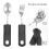 Bendable Fork and Spoon Elderly Adaptive Utensils Tableware Stainless Steel Flatware Gift 4