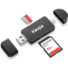3 in 1 Micro SD Card Reader USB-C USB-A Micro USB Portable Memory Card Reader Trail Camera SD Card Adapter