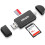 3 in 1 Micro SD Card Reader USB-C USB-A Micro USB Portable Memory Card Reader Trail Camera SD Card Adapter 1