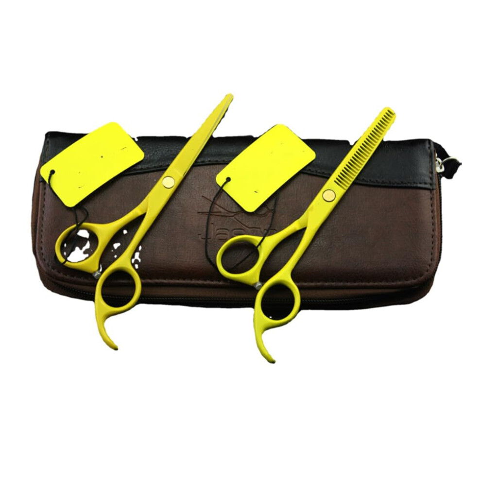 Professional Hair Cutting Scissors Kit with Japanese Stainless Steel Thinning Shears for Barber Salon