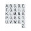 26Pcs/set Reusable Scrabble Style Tile Stencil Letters Stencil Template For Tile Wall Decor Art 1