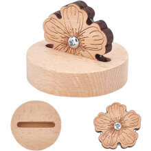 2Pcs Wood Thread Cutters with Carbon Steel Blade Peach Blossom Wood Carving Thread Cutter Thread Sewing Cross Cut