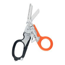 TureClos Multifunction Emergency Scissors, Portable Multi-Tool with Pliers, Safety Hammer, Orange Black, Compatible with Outdoor Survival Tools