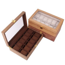 Watch box 12 watches Wood - Walnut, Cherry or Oak Walnut