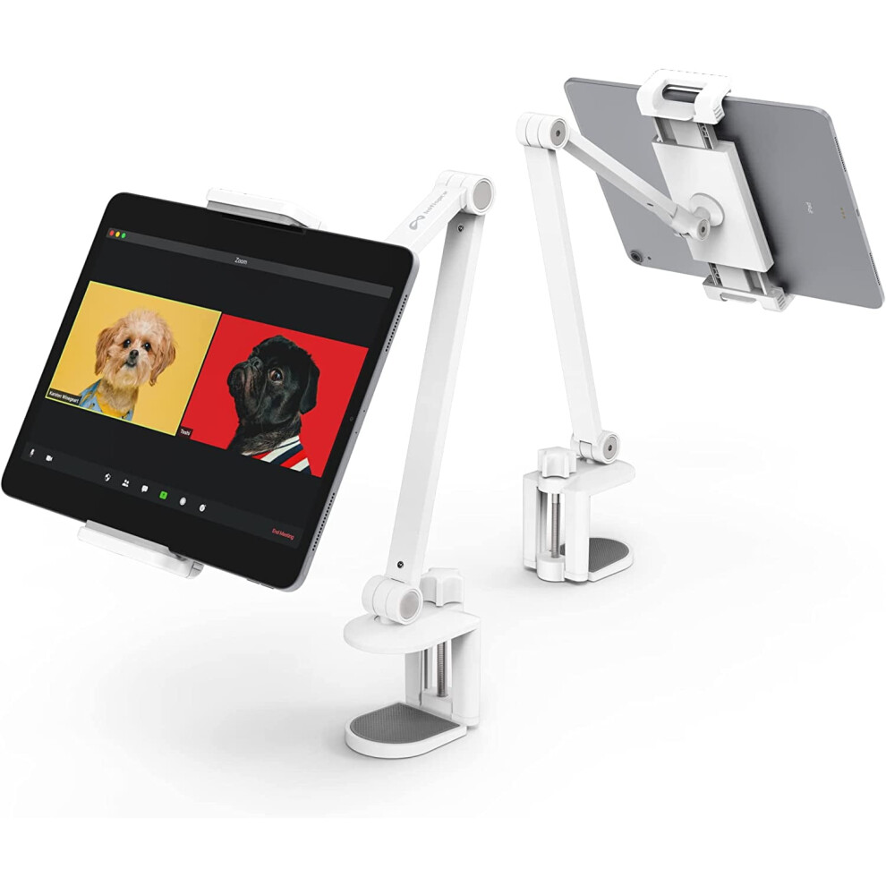Compatible With Ipad Desk Mount, Tablet Holder, Multi-Angle Adjustable Tablet Stand Holder For 4.7''- 13'' Screen Rosoft 9496895884411