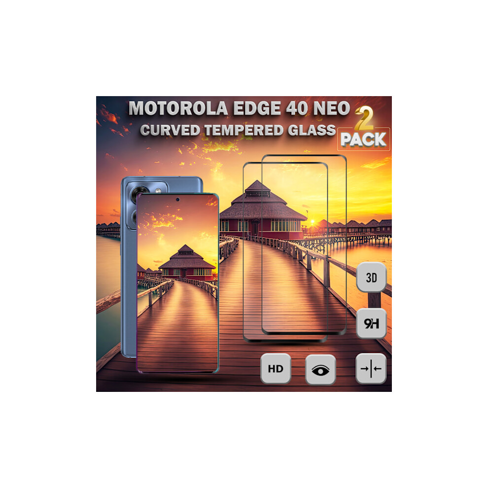2-Pack Motorola Edge 40 Neo - Tempered Glass 9H - Super Quality 3D Screen Protector 9496895885319