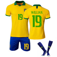 Child/adult 20 America Cup Brazil home/away set NEYMAR JR-10 WILLIAN-19 28