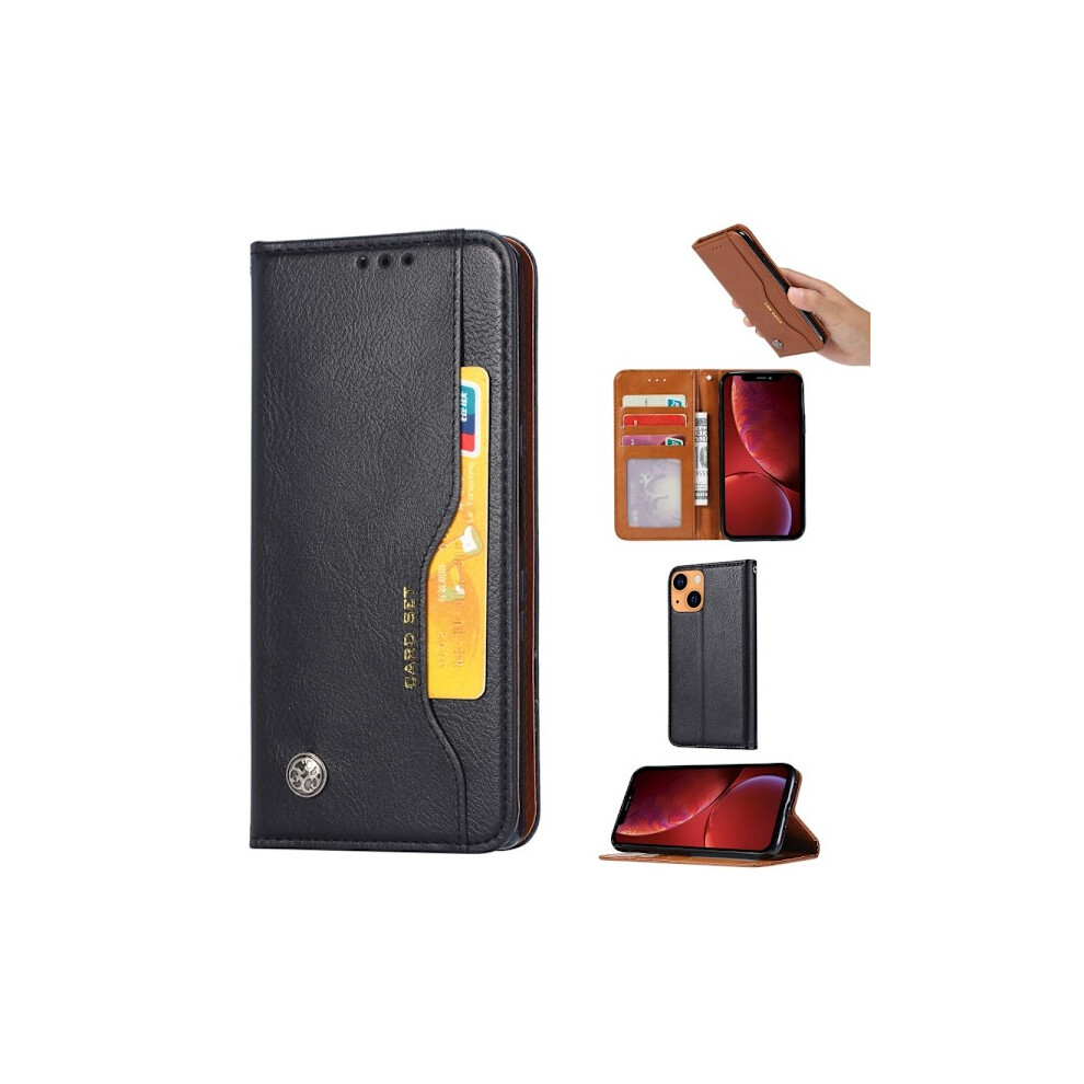 Magnetic Wallet Case For Compatible With Iphone 13 - Black 9496895885432