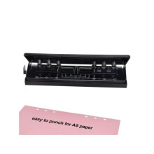 Adjustable 6-hole punch for A5 six-ring binders