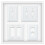Franklin Brass Classic Beadboard Single Duplex Wall Plate in Pure White 4