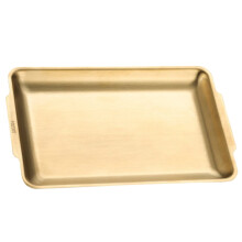 Rectangular Plate Barbecue Tray Stainless Roasting Pan Decor Baking Cookie Platter Metal Food Kitchen Supplies