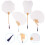 4pcs DIY Handmade Classical Folding Fans for Painting (Random) 3