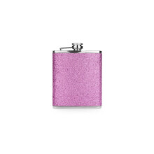 Purple Glitter 7oz Stainless Steel Hip Flask