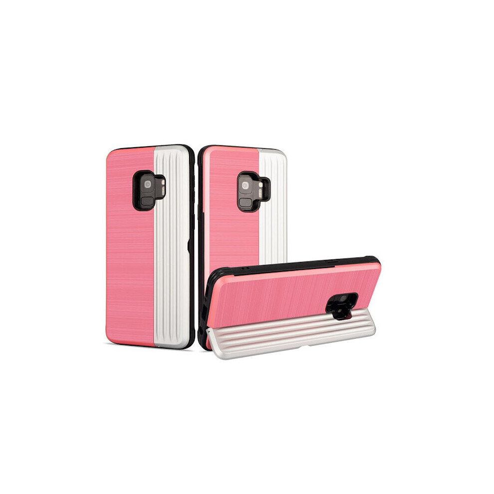 Classic Case With Card Holder From Leman - Compatible With Samsung Galaxy S9 Pink 9448990314164
