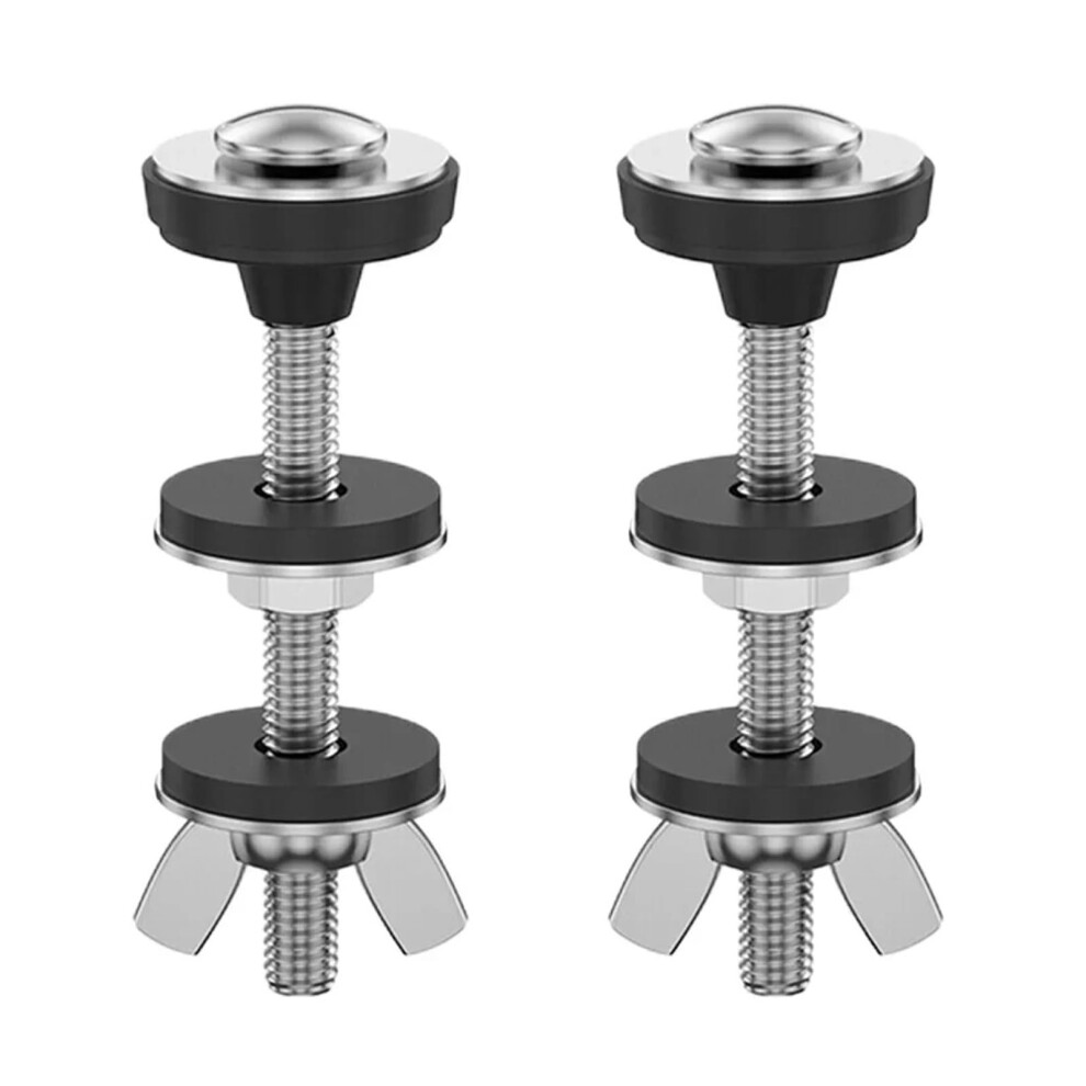 Stainless Steel Toilet Bolts Kit 8Pcs Rustproof Universal Fit With Secure Locking Mechanism 9113335483040
