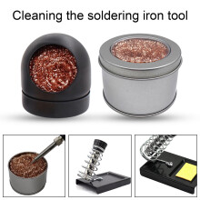 AURORA TRADE 1 Set Premium Soldering Iron Tip Cleaner Stable Placement Copper Wire No Water Required Soldering Accessories Kit for Welding