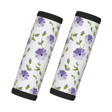 2 Pcs Luggage Handle Wraps - Purple Chicory Suitcase Tags, Luggage Covers, Travel Essentials Compatible with Most Suitcases