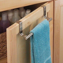 Codream stainless steel towel holder without drilling - kitchen towel racks - hanging at the door of the kitchen cabinet or cupboard - holder