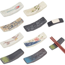 8Pcs Japanese Chopstick Rest Ceramic Chopstick Holder for Dinner Spoons Forks Paint Brushes Table Decoration