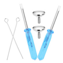 2 Sets Skincare Kits Accessories for Urn Filling Mini Funnel Small Refill Funnels Metal Stainless Steel